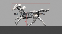 成都溫江區馬雕塑日夜趕工安裝亮相馬術節....